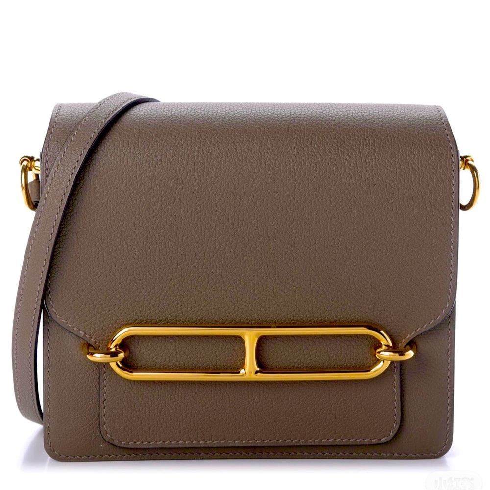 Authentic Hermes mini sac Roulis origan